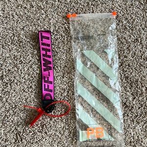 Off white lanyard/loop